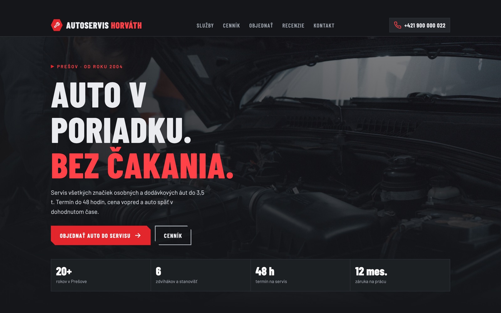 Car repair website